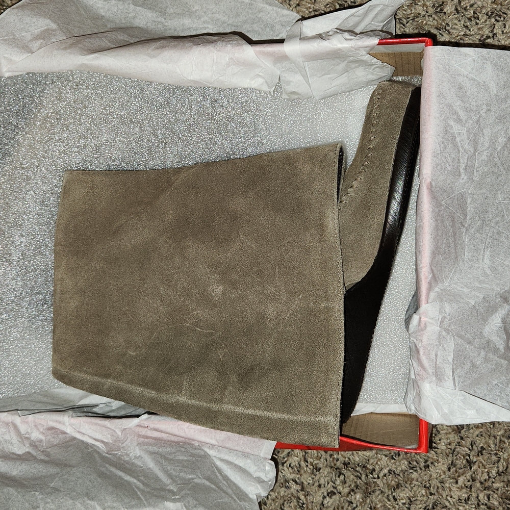 Gather Round Suede Knee Boot